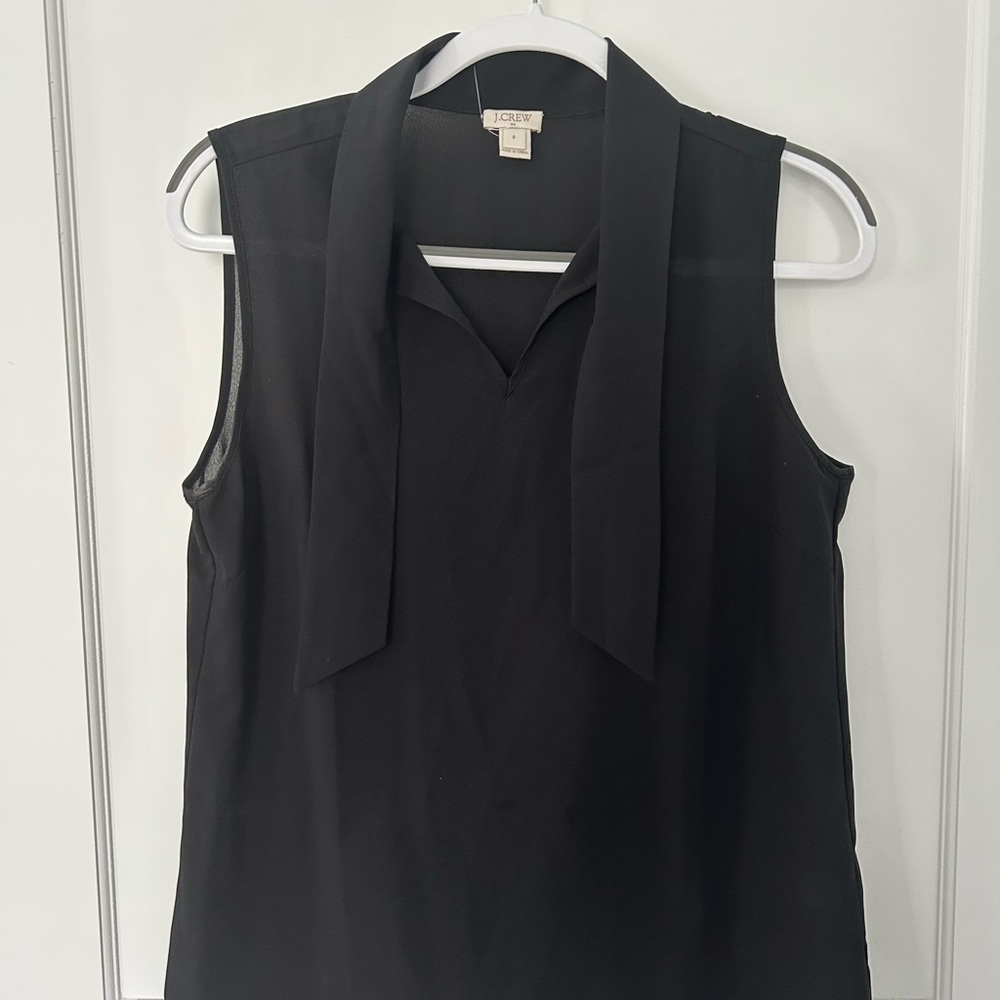 Black Jcrew sleeveless top, size 6